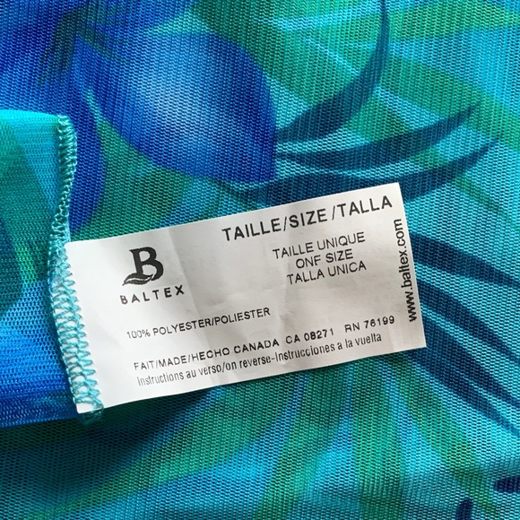 3/25$ Beach sarong Baltex NWOT - Picture 2 of 5